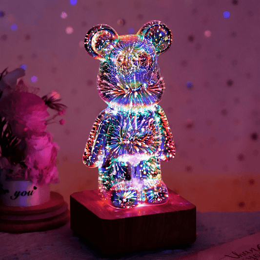 Fireworks Bear Lamp