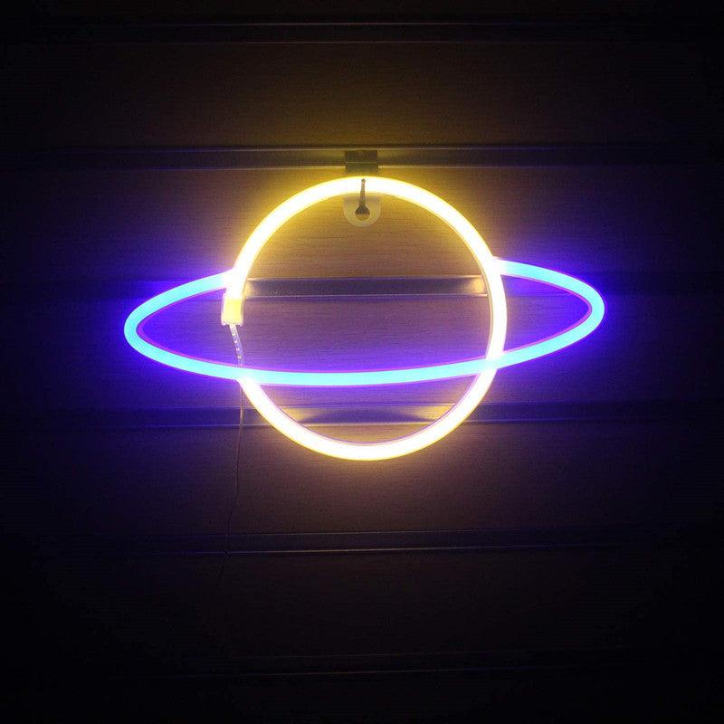 Saturn Neon Sign