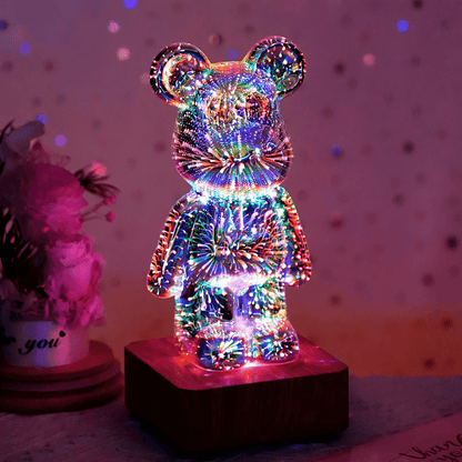 Fireworks Bear Lamp