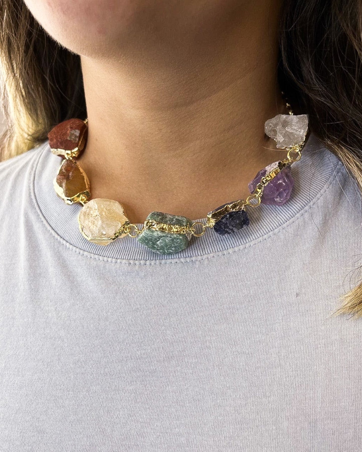 7 Chakra Choker Necklace