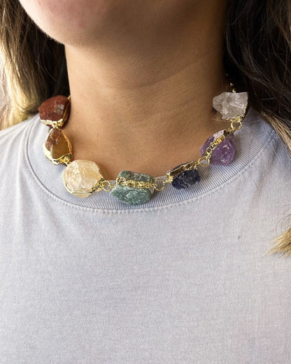 7 Chakra Choker Necklace